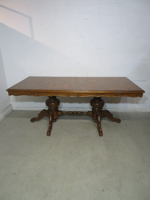 Hardwood Double Pedestal Dining Table