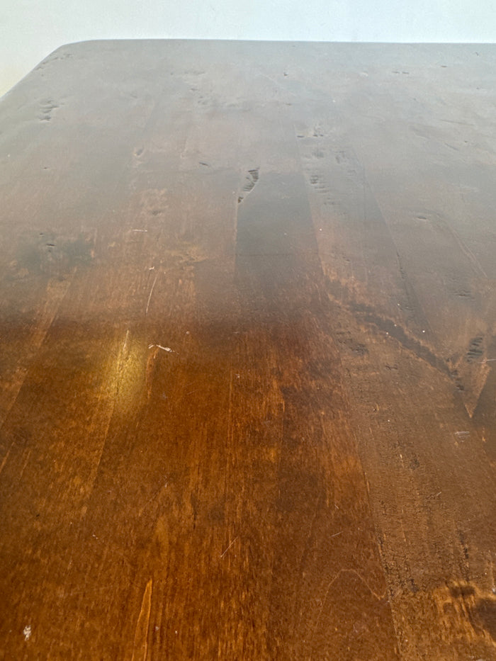 Dark Wood Farmhouse Dining Table