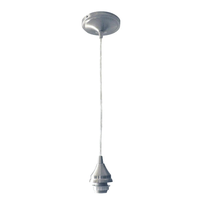 Transitional Cylinder Mini Hanging Pendant Light- Brushed Nickel