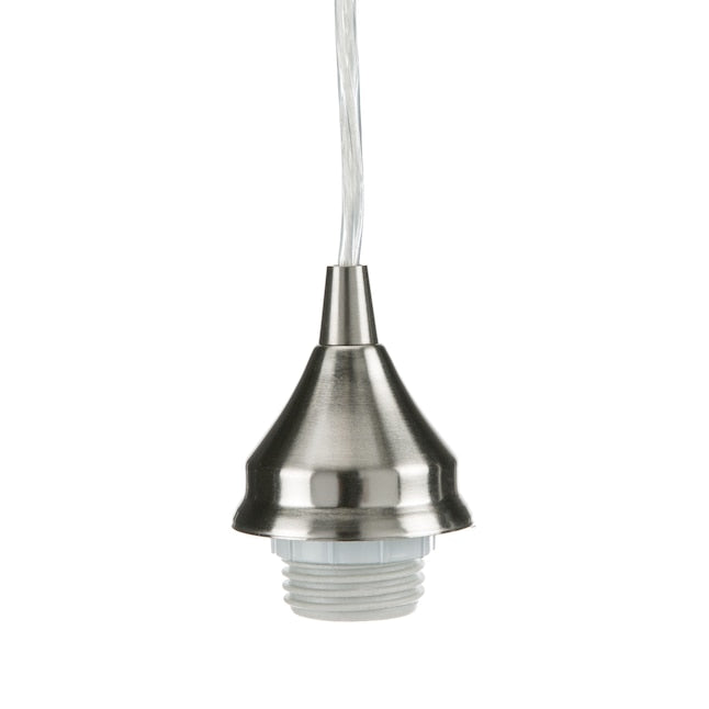Transitional Cylinder Mini Hanging Pendant Light- Brushed Nickel