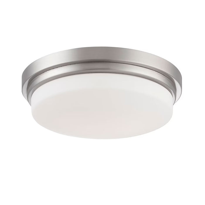 1-Light Satin Nickel LED Flush Mount Ceiling Light