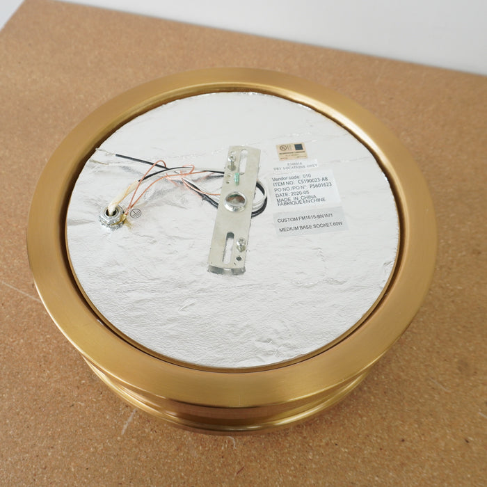 10-inch Flush Mount Light in Aged Brass