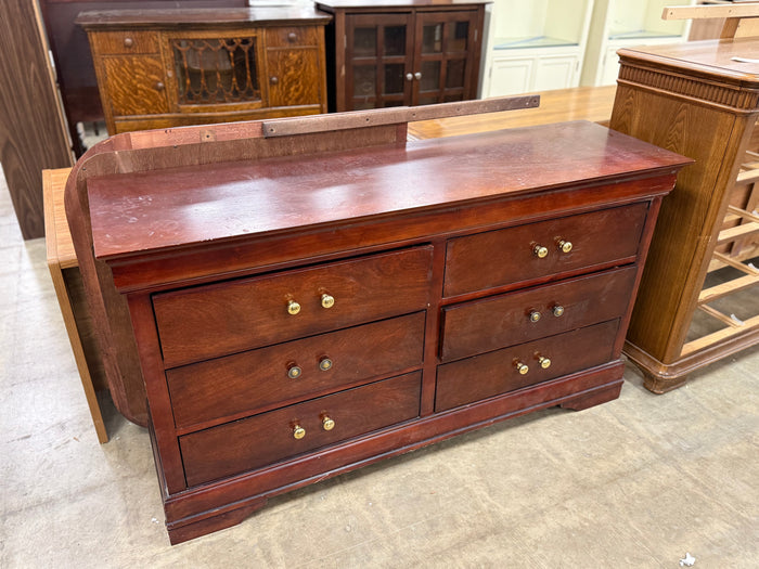 Mahogany Brown Dresser w/ Mirror