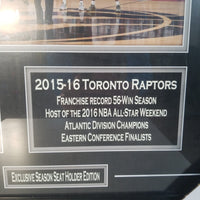 2015-16 Toronto Raptors Framed Season Plaque