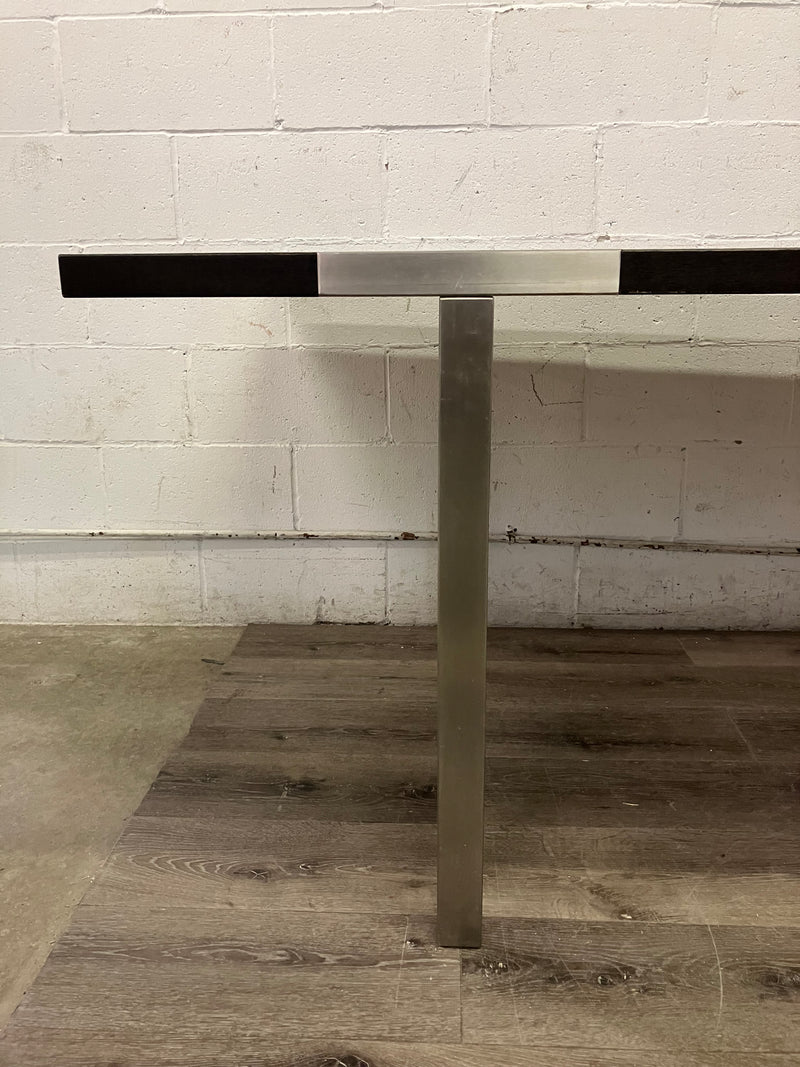 Black and Silver Dining Table