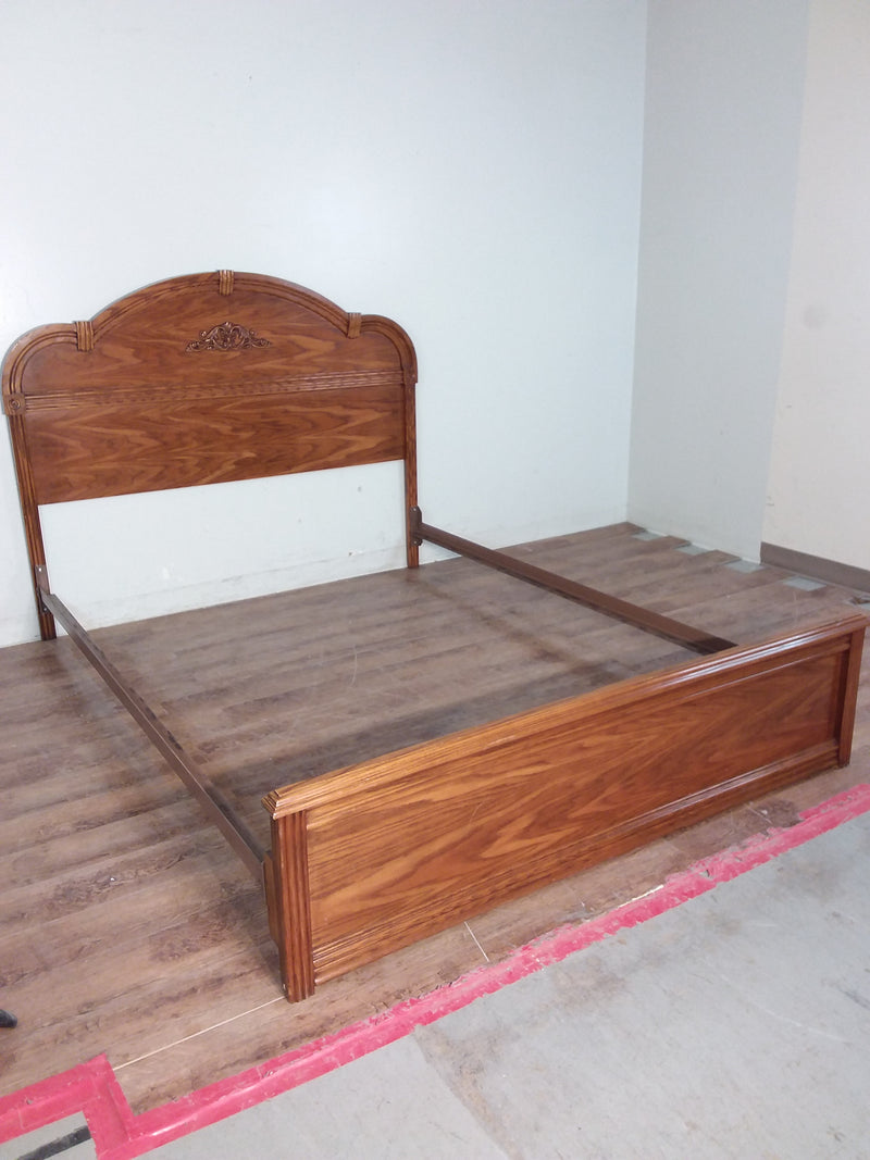 Queen Bed With Metal Rails