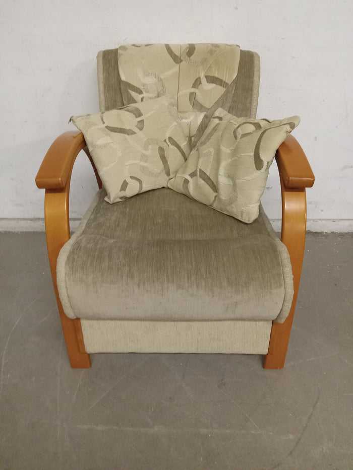 Vintage Grey Armchair 26"W