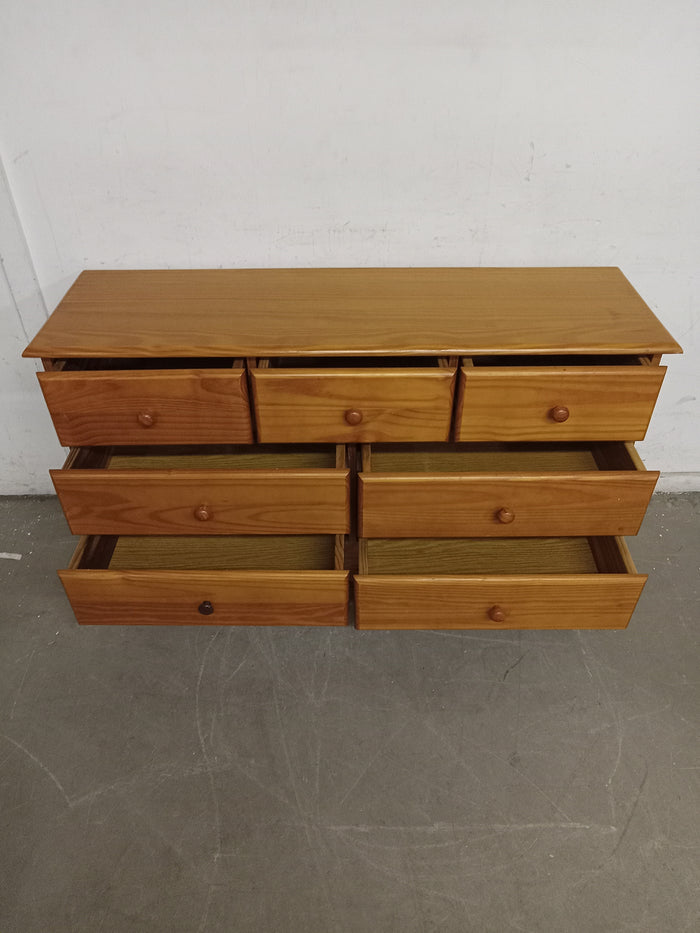51"W Solid Pine Wood Dresser