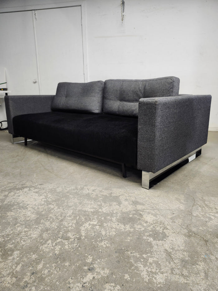 Black and Grey Fabric Sofa