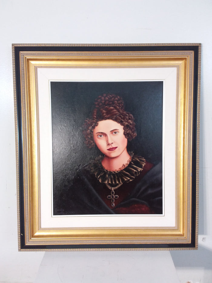 Woman's Portrait Framed Print