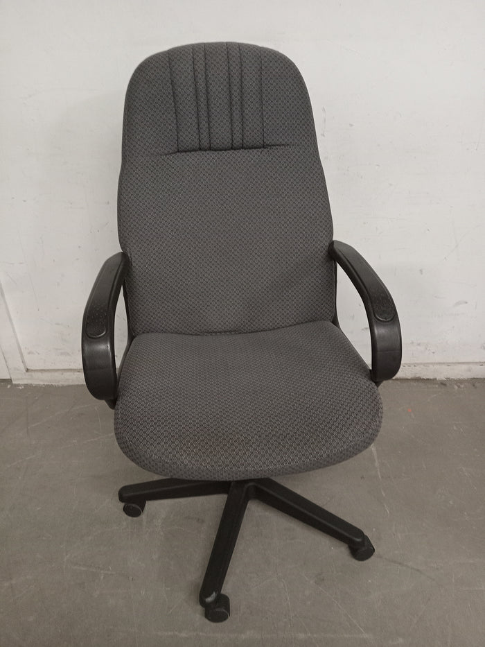 GLOBAL UPHOLSTERY Grey Office Chair