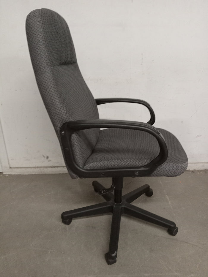 GLOBAL UPHOLSTERY Grey Office Chair