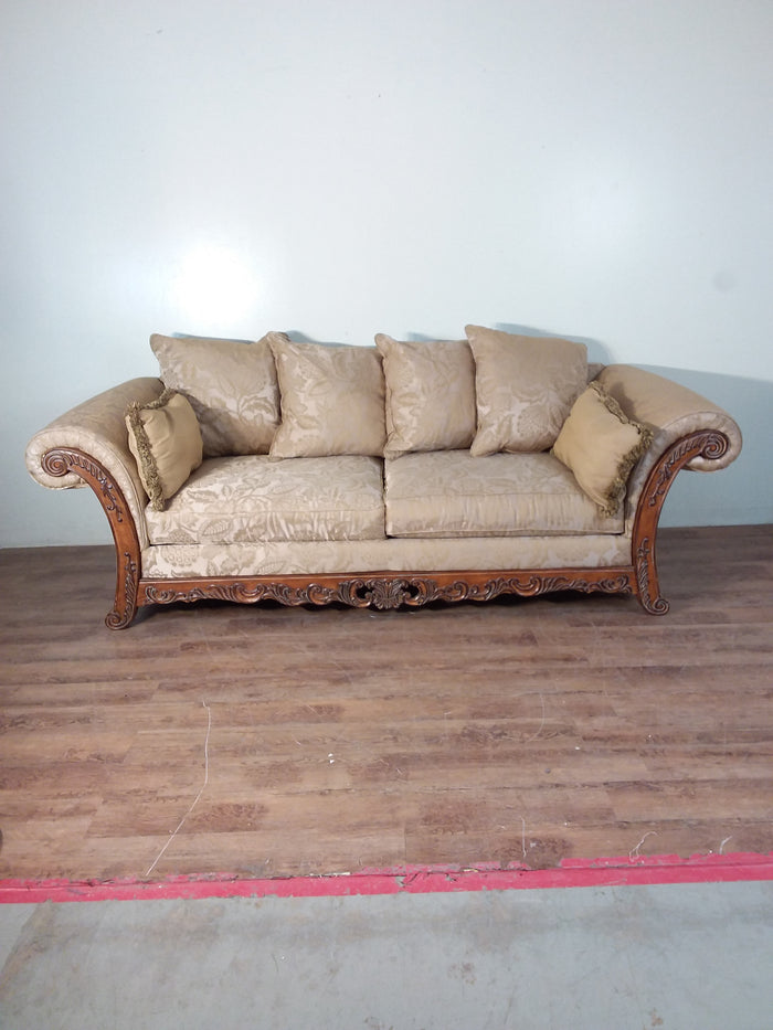 Ornate Gold Finish Sofa