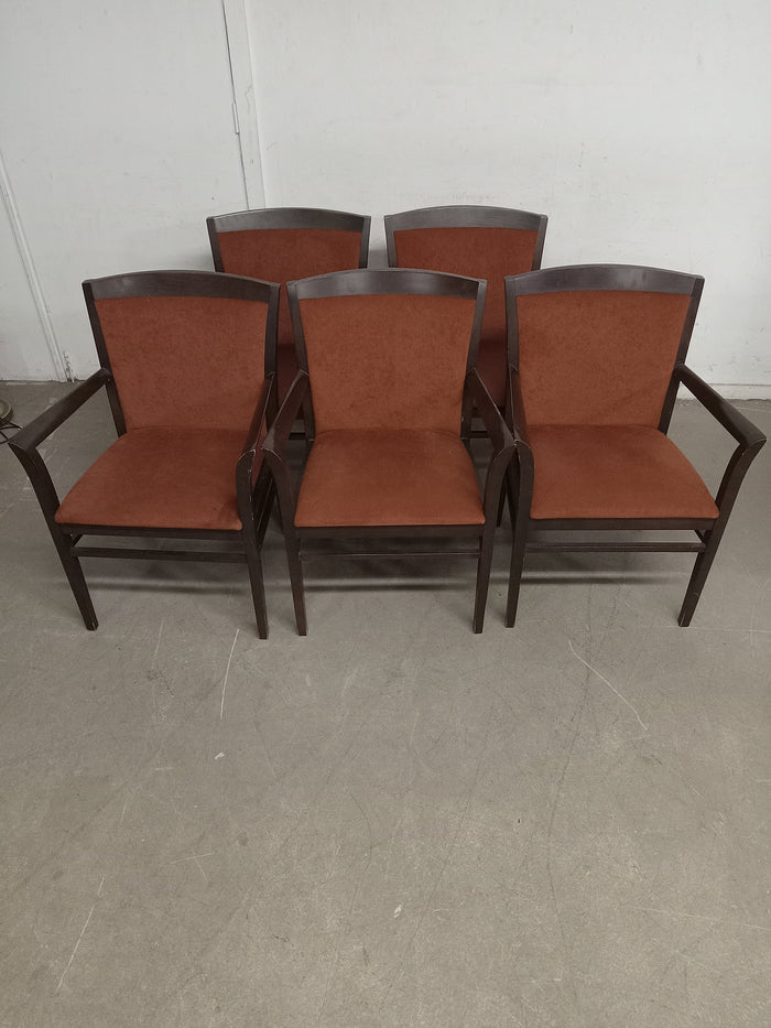 Set of 5 National Admire Mars Red Dining Chairs