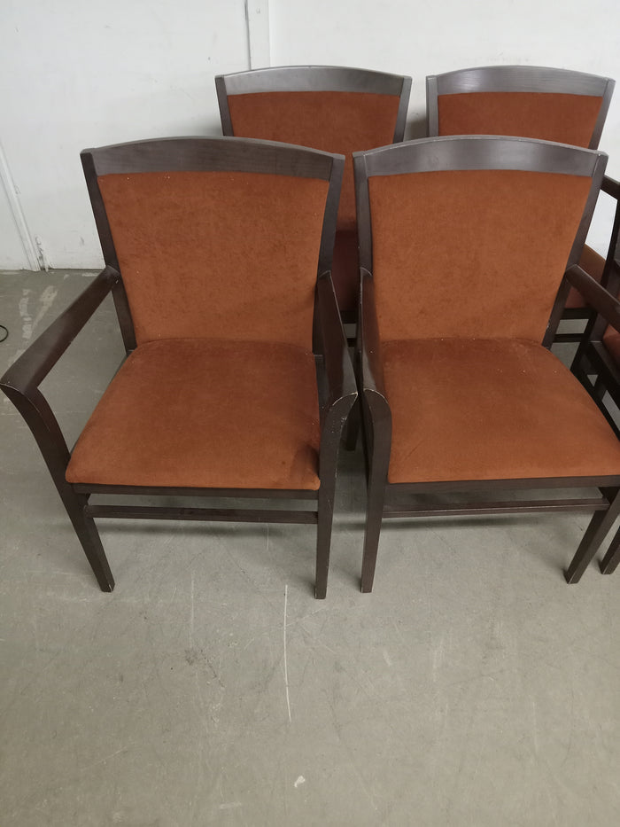 Set of 5 National Admire Mars Red Dining Chairs