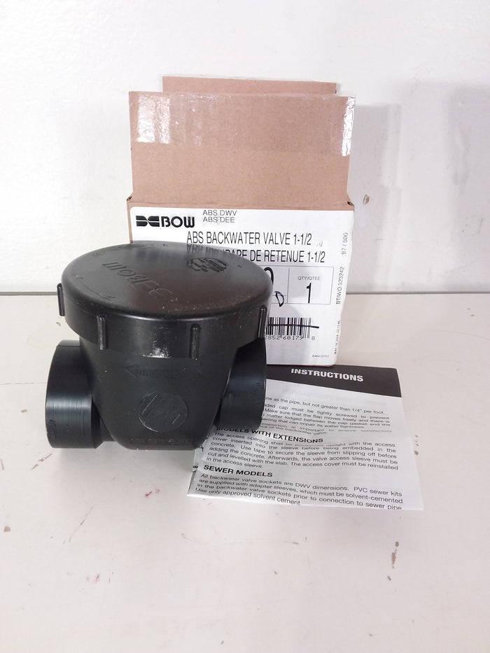 Bow 1-1/2" ABS Backwater Valve