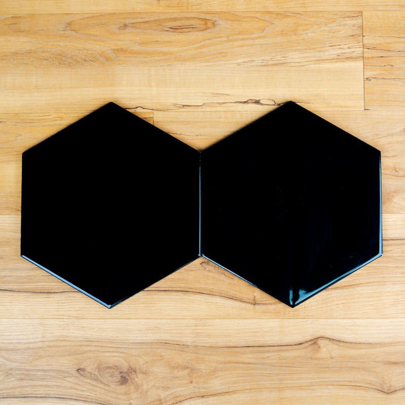29.4cm x 25.5cm Sky Black Ceramic Tile