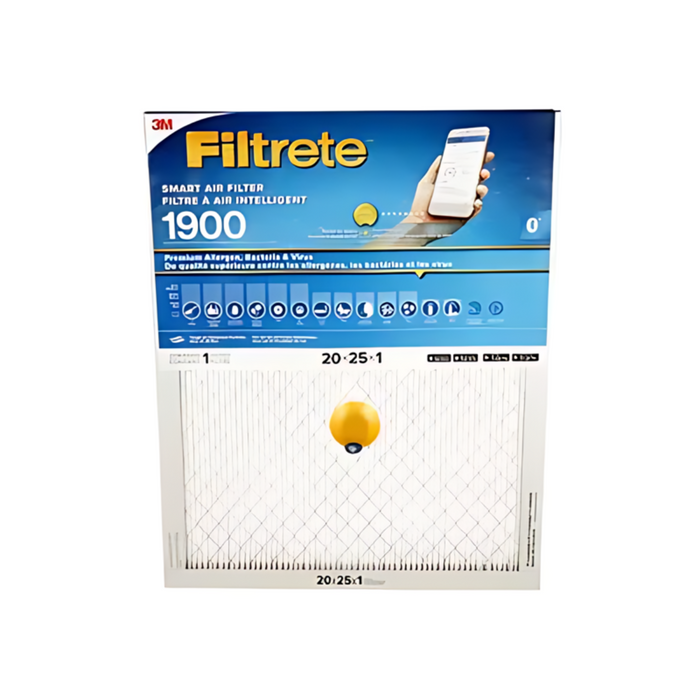 Filtrete Smart MPR 1900 Premium Allergen, Bacteria & Virus Air Filters- 20in x 25in x 1in