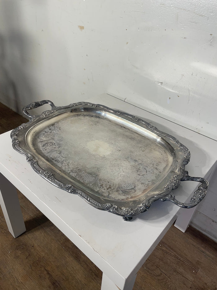 Silver Plated Rectangular Tray