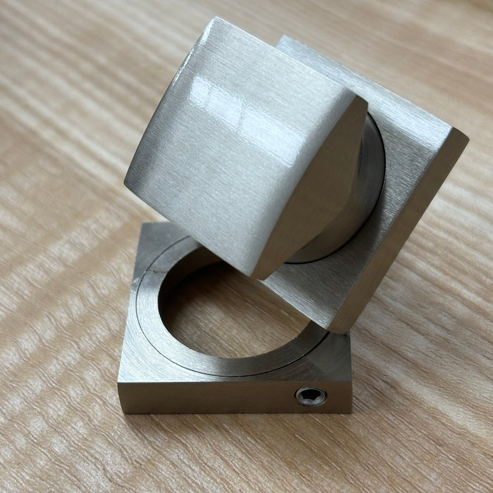 Square Thumb Turn Set – Brushed Metal Finish, 3-pack, 8000STTUS15