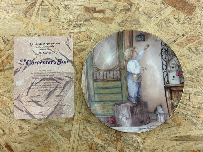 "The Carpenter's Son" Norman Rockwell Collectable Plate