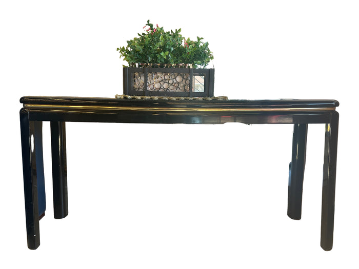Orus Black Accent Table