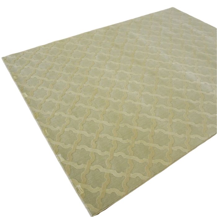 6x8-ft Miami San Marco Linen Rug - Grey & Beige