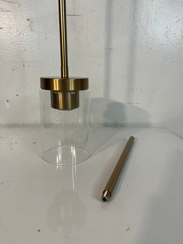 1-Light Pendant in Warm Brass