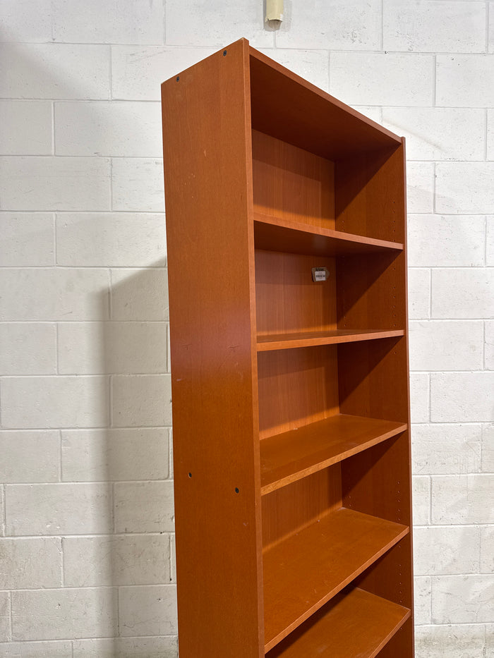 Warm Six Shelf Bookcase