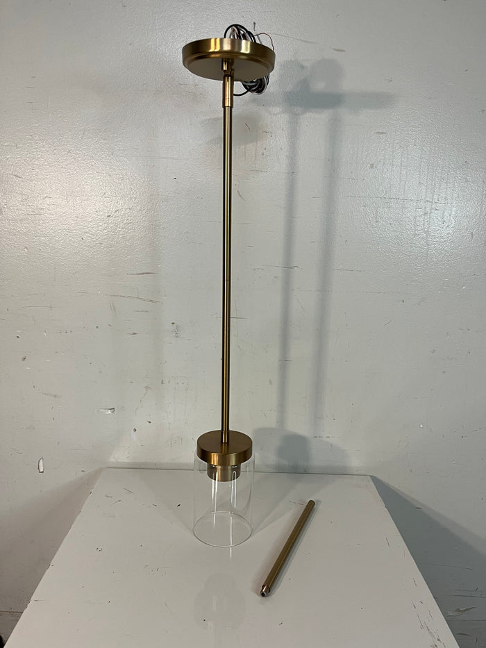 1-Light Pendant in Warm Brass