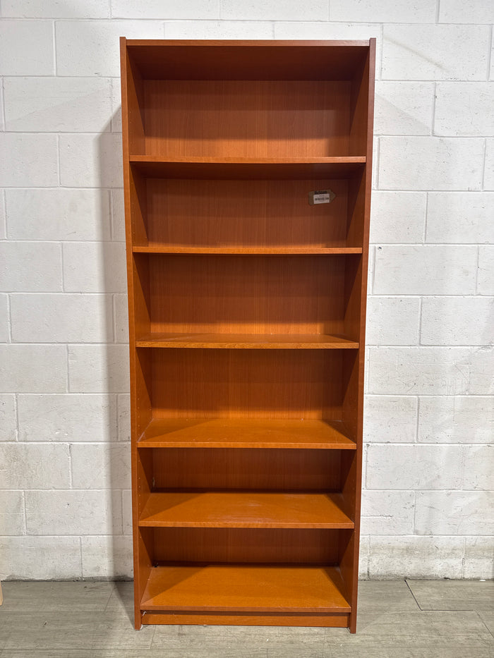 Warm Six Shelf Bookcase