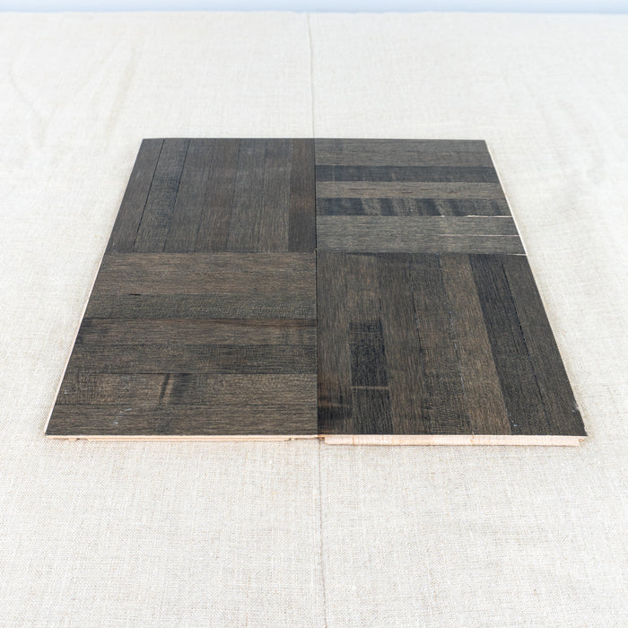 12" x 12" Maple 7-bar Parquet Flooring (60 sq ft/box) - Graphite