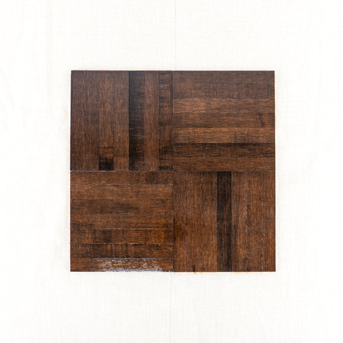 12" x 12" Maple 7-bar Parquet Flooring (60 sq ft/box) - Walnut