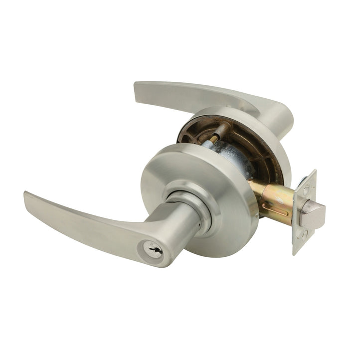 Schlage Lockset AL80PD-JUP-619 Storeroom Lever Lock Cylindrical in Satin Nickel