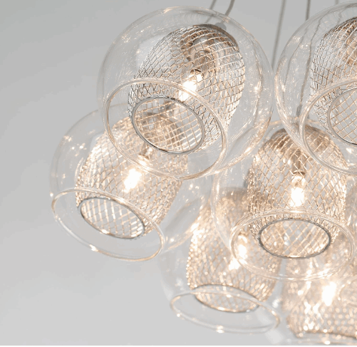 12-Light Chandelier - Chrome Finish