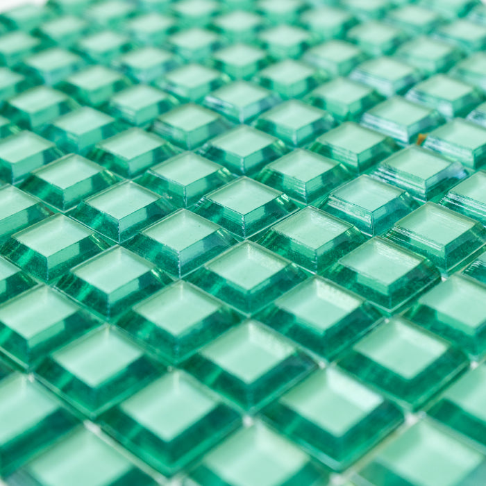 Glass Mosaic Tiles - Mint Teal