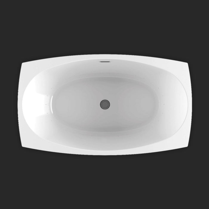 Esthesia 66x38-Inch Drop-In Soaking Bathtub in White, 2-Person, 59-Gal. Cap.