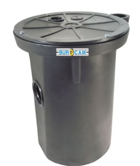Burcam 18" X 30" Lid & Sewage Basin With 2'' Discharge / 3'' Vent