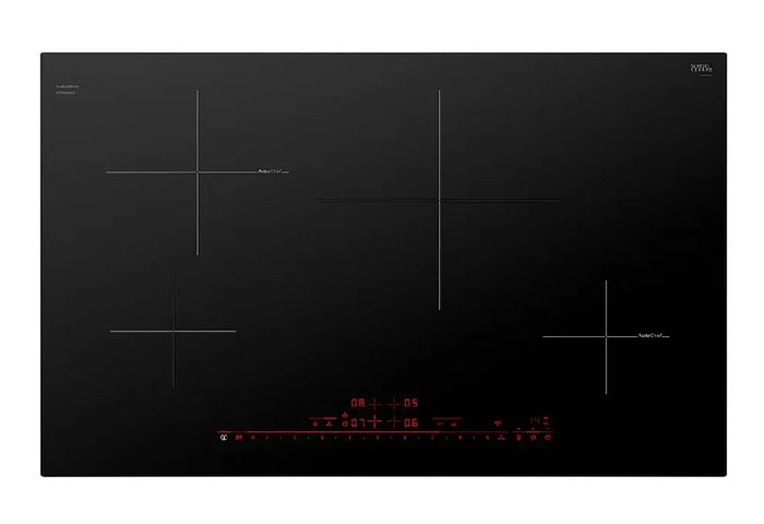 Bosch - 800 Series 30" Built-In Electric Induction Cooktop with 4 elements and Wifi, Frameless - Black