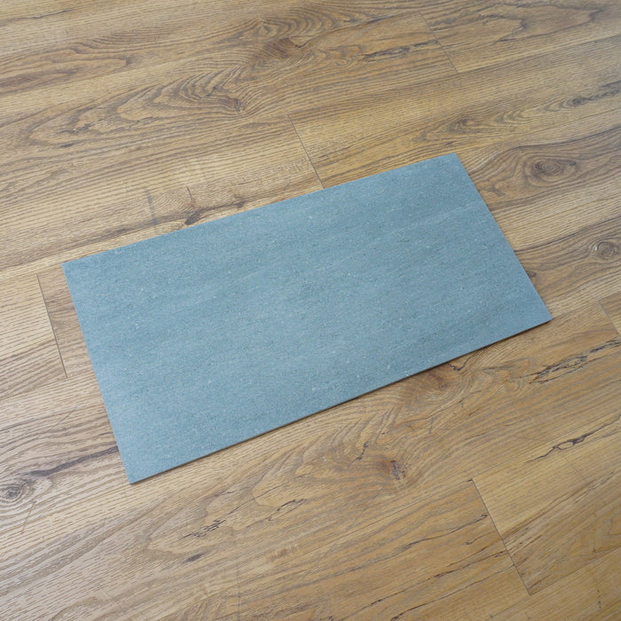12x24-inch Porcelain Floor Tile in Kursaal Slate Grey - 16 sq ft (8 tiles per box)
