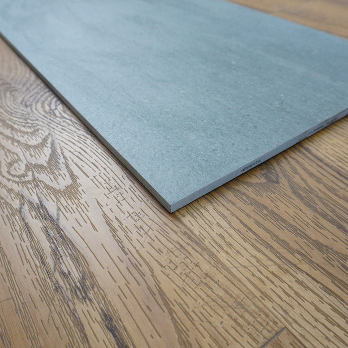 12x24-inch Porcelain Floor Tile in Kursaal Slate Grey - 16 sq ft (8 tiles per box)
