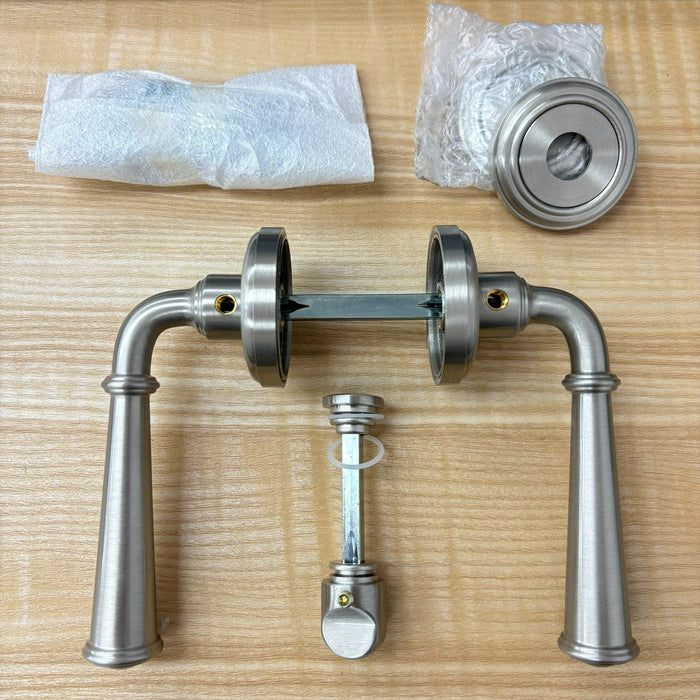 Dummy Door Levers with Thumb Turn in Satin Nickel, 2001NEBETRUS15