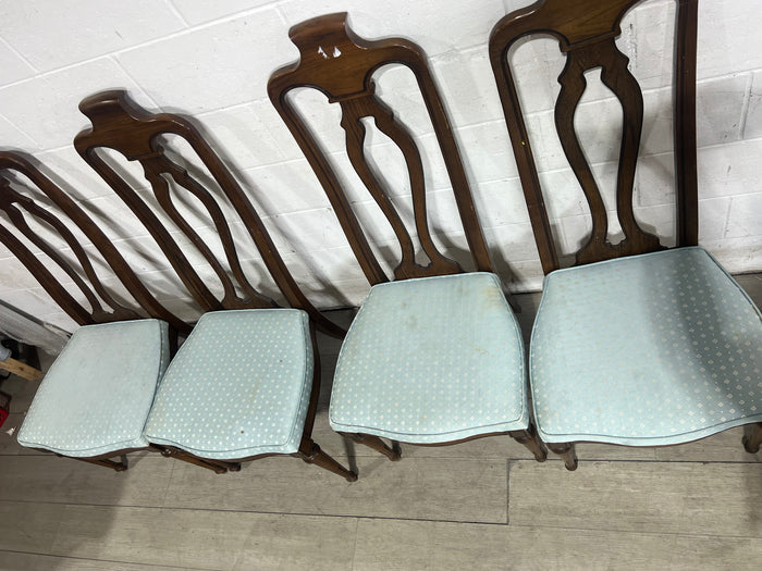 Brown/Blue Dining Chair - Set of 4
