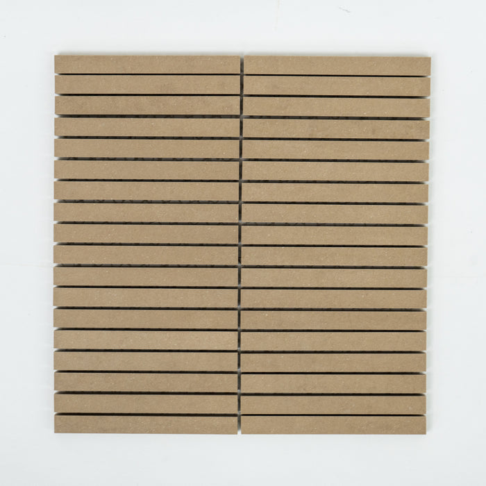 Matt Beige Mosaic Tiles - 11.9" x 11.9"