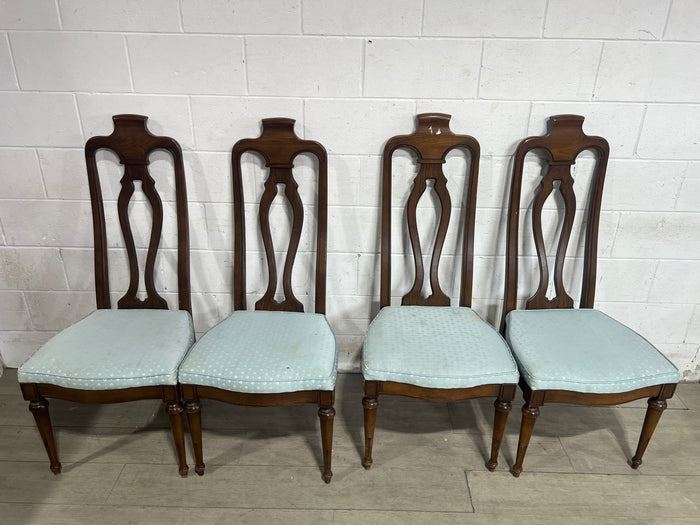 Brown/Blue Dining Chair - Set of 4