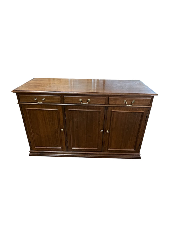 Solid Dark Wood Sideboard