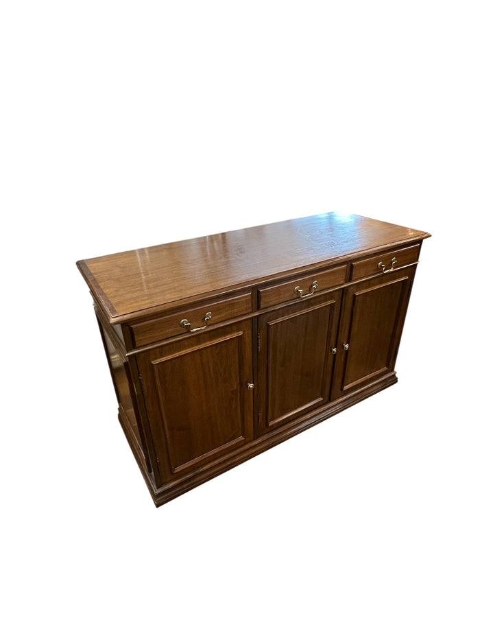 Solid Dark Wood Sideboard