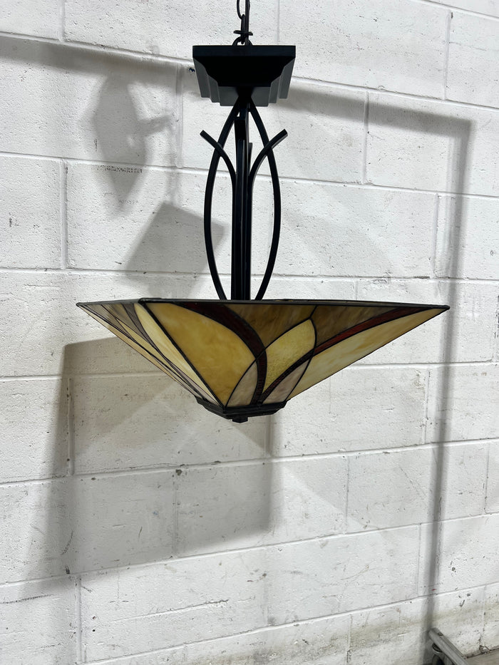Quizel Tiffany - Like Semi Flush Mount Light Fixture