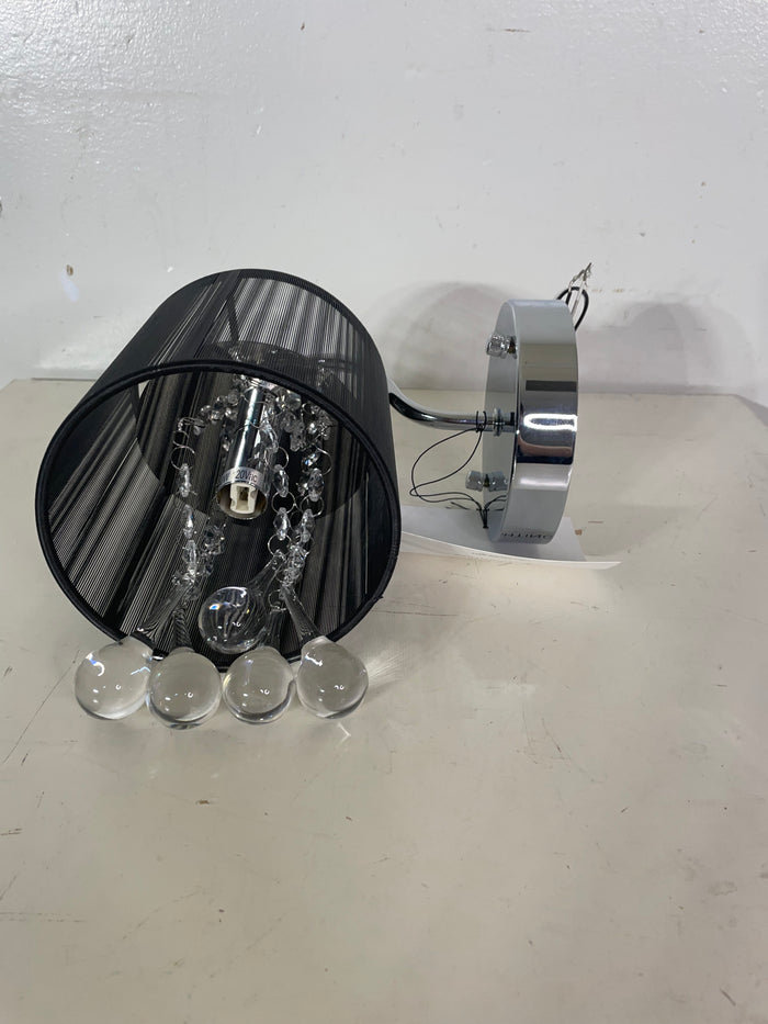 Sconce Light w/Tear Drop Crystals