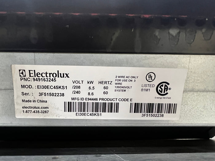 Electrolux electric cooktop 30"